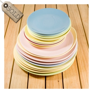 50s and 60s coloured plates