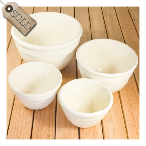 Monochrome Fowler pudding bowls